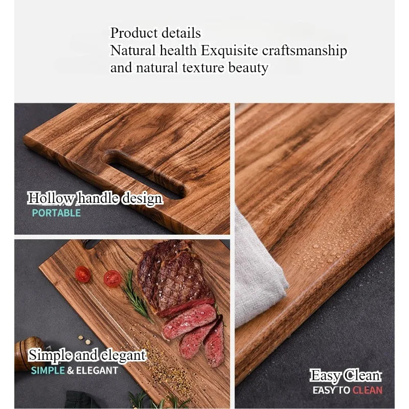 plaque decoupe bois marron grain rustique trou main cuisine herbes aromatiques legumes viandes