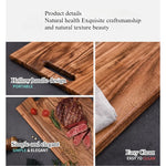 plaque decoupe bois marron grain rustique trou main cuisine herbes aromatiques legumes viandes