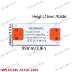 alimentation led 12v 24v 100v 240v 12w 18w 24w 36w 60w 120w blanc or