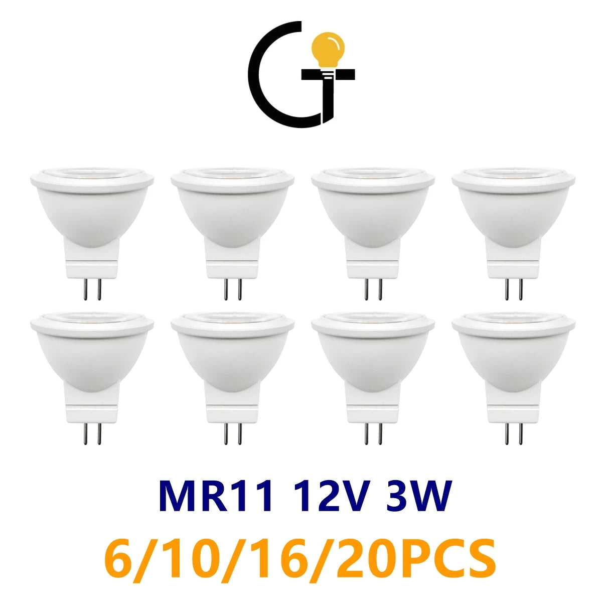 projecteur led mr11 gu4 12v 3w blanc moderne 3000k 4000k 6000k
