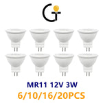 projecteur led mr11 gu4 12v 3w blanc moderne 3000k 4000k 6000k