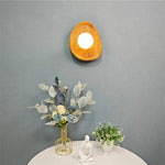 appliques murales modernes lampes bois décoratives éclairage quotidien scandinave sphère blanche minimaliste