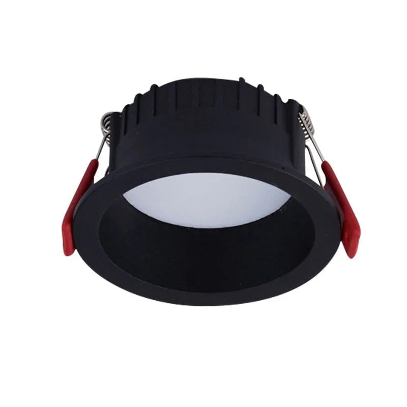 spots led blanc noir mat modernes 7w 10w 70 80mm 50mm hauteur