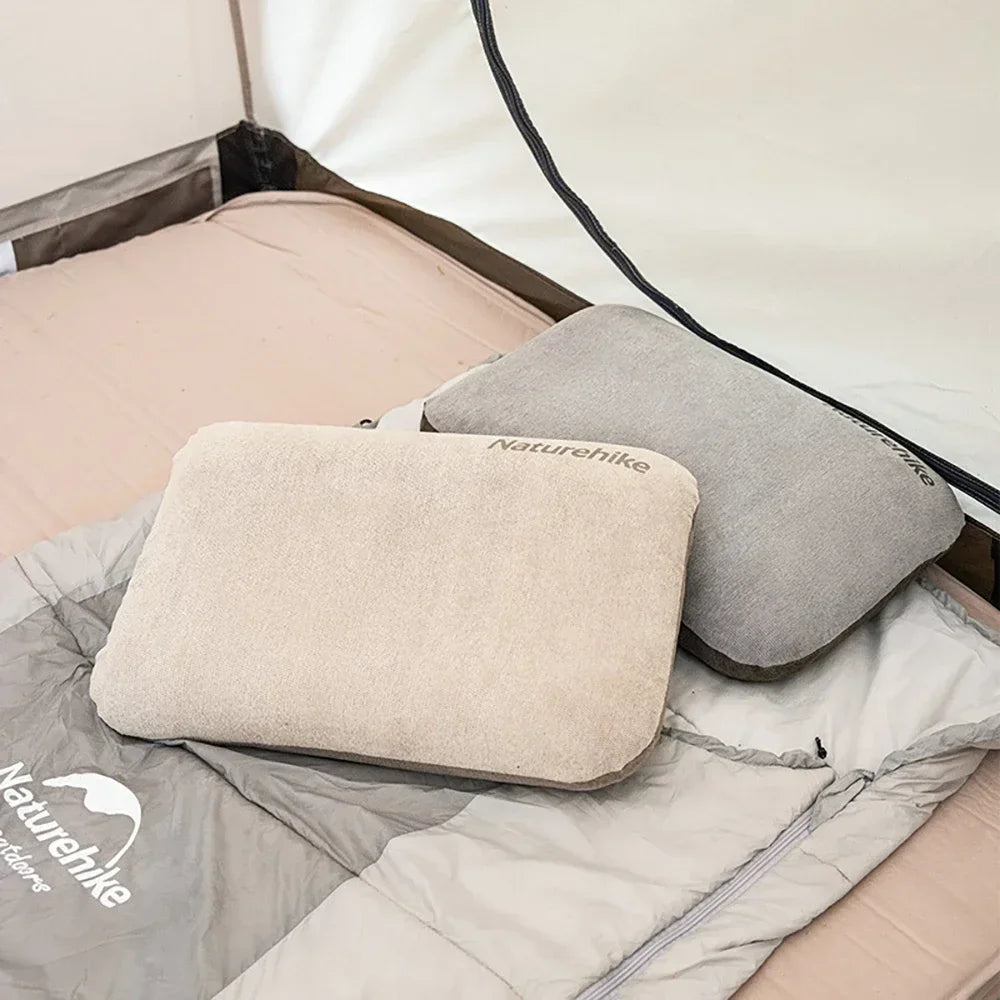 coussin camping toile lin beige gris moderne minimaliste