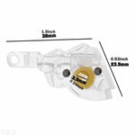 tige volet roulant inclinable transparent jaune moderne pièces fixations 38mm 23.5mm 0.14inch