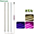 lampe led culture végétale 5v 30cm blanc rose violet bleu moderne télécommande câble usb