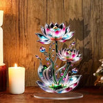 sculpture animale résine transparente détails fins brillants ornement cadeau déménagement
