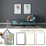 cadre photo magnétique noir doré argent adhésif a3 a4 modernes transparent affiches certificats art