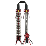 rubans graduation class of 2026 décoration voiture broches festives opaques rouges verts or