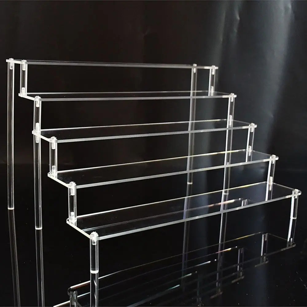 étagère rangement transparente acrylique support présentation moderne figurines objets divers