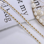 bracelet dorées noir blanc classique décoration mariage 10cm polyestère écologique