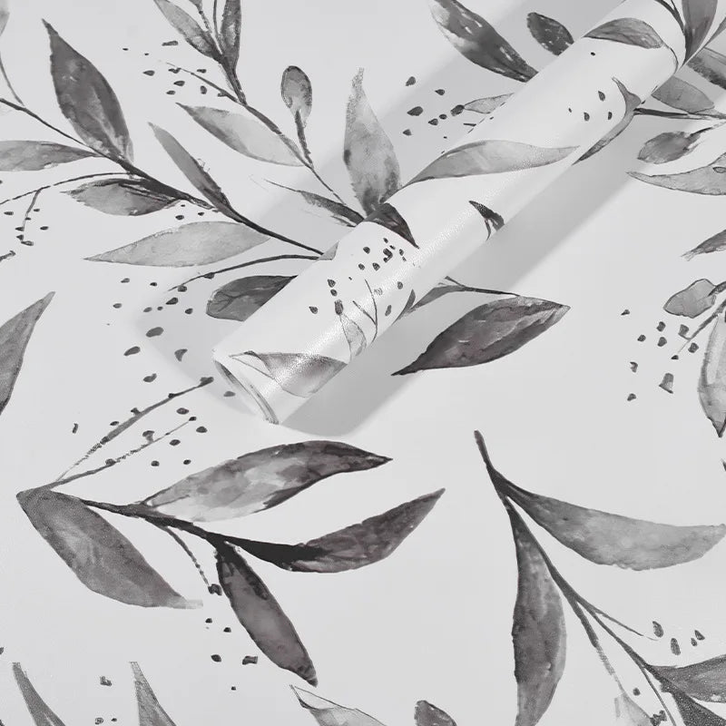 papier peint autocollant fleuri classique résistant humidité chambre salon naturel PVC opaque