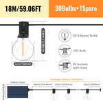 guirlande lumineuse led jaune ampoules transparentes câble bronze rustique ip44