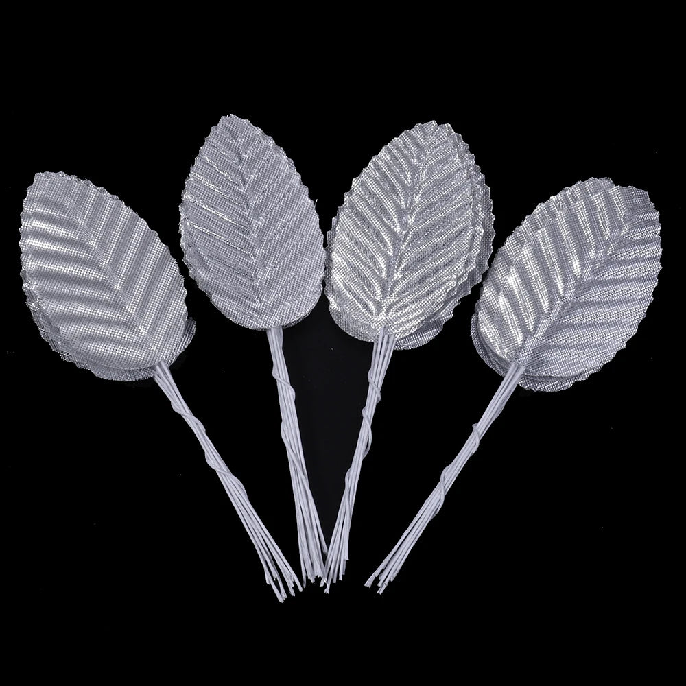 feuilles artificielles vert rose bleu noir doré violet rayures horizontales clips cheveux decoration mariage