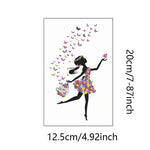 autocollants murals papillons colorés silhouette féerique chambre salon décoration murale stickers animés pvc