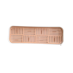 tapis vaisselle gris moderne assiettes rose clair blanc utilisation multiple pp