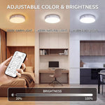 lampe led plafonnier moderne rechargeable télécommande 10000mAh blanc opacité minimaliste