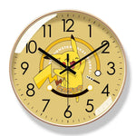 horloge murale pikachu moderne quartz sans pile décoration maison dessin animé pokémon go monster