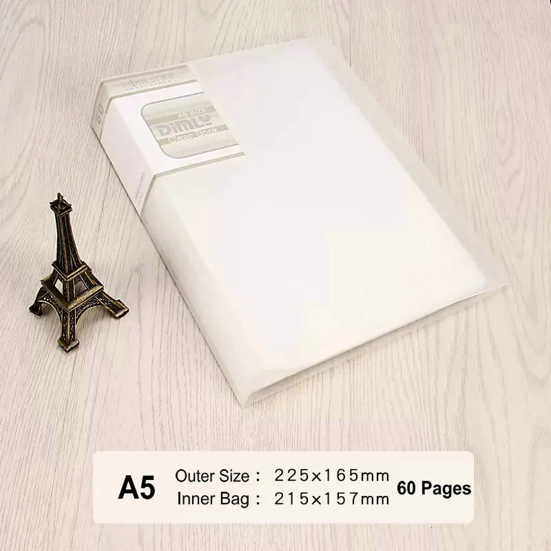 classeur transparent pvc a5 b5 organiseur documents scolaire scolaire moderne violet