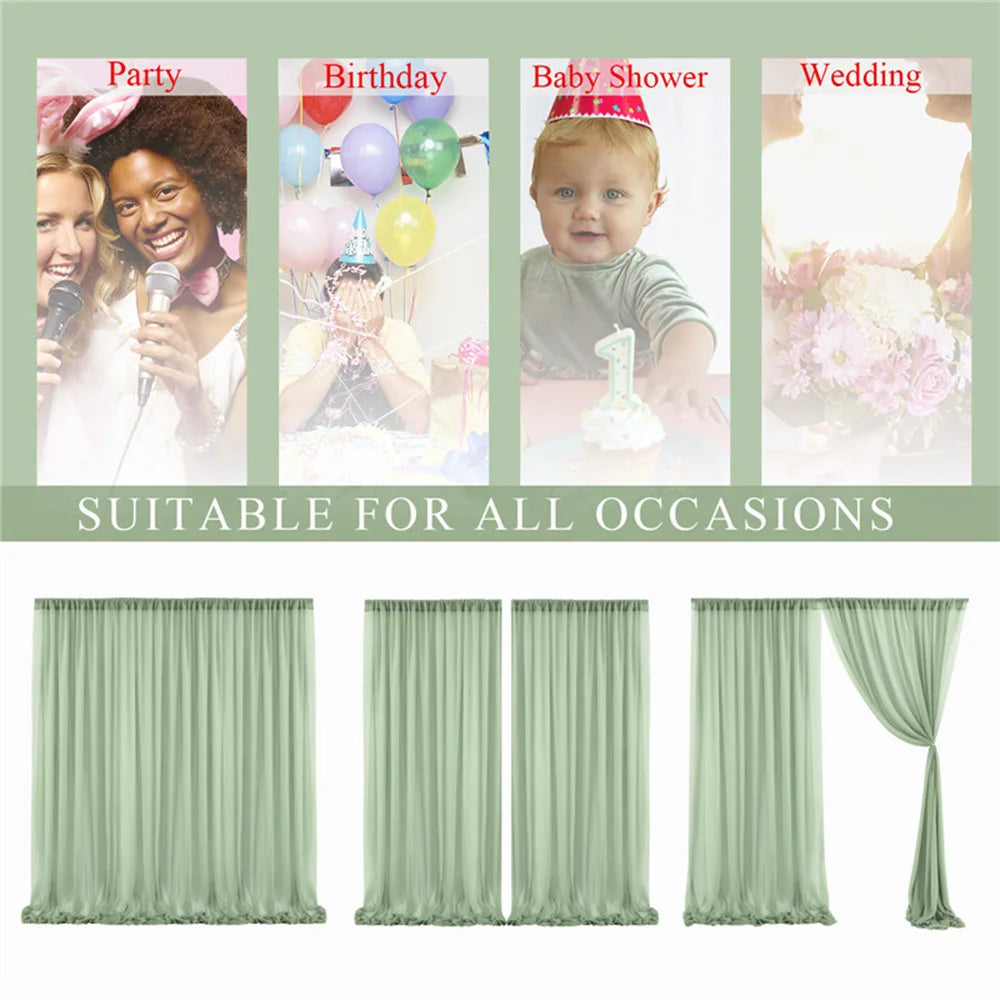 Cette image promotionnelle présente des événements festifs comme un anniversaire, une baby shower et un mariage, indiquant que les produits sont adaptés à diverses occasions.