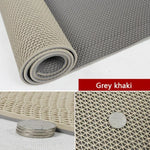 tapis sol salle bain pvc moderne bicolore antidérapant respectueux environnement blanc jaune gris vert