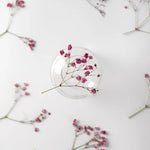fleurs séchées bouquet naturel violet blanc jaune décoration intérieure minimaliste anniversaire baby shower