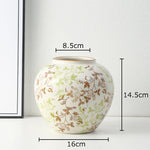 vase classique porcelaine fleurs blanc rouge bleu vert marron decoration table floral