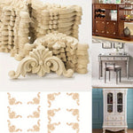 décoration murale bois sculpté fleurons volutes meuble bar armoire vitrée commode classique ornemental