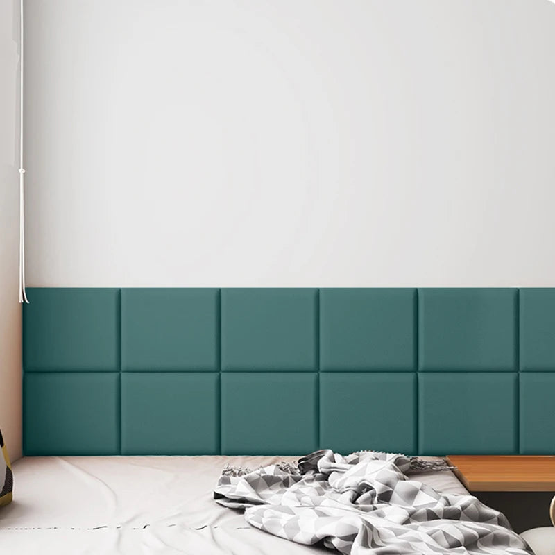 panneaux protection murale adhésifs anti choc modernes bleu clair gris rose pâle vert texture