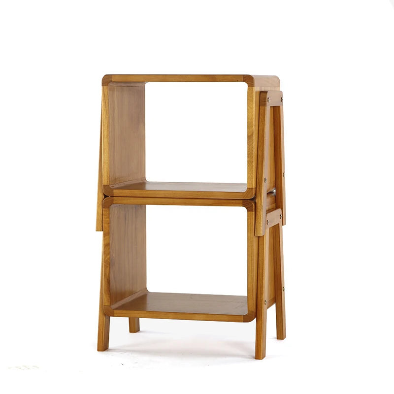 rangement meuble bois moderne tabouret empilable entrée chaussures stockage