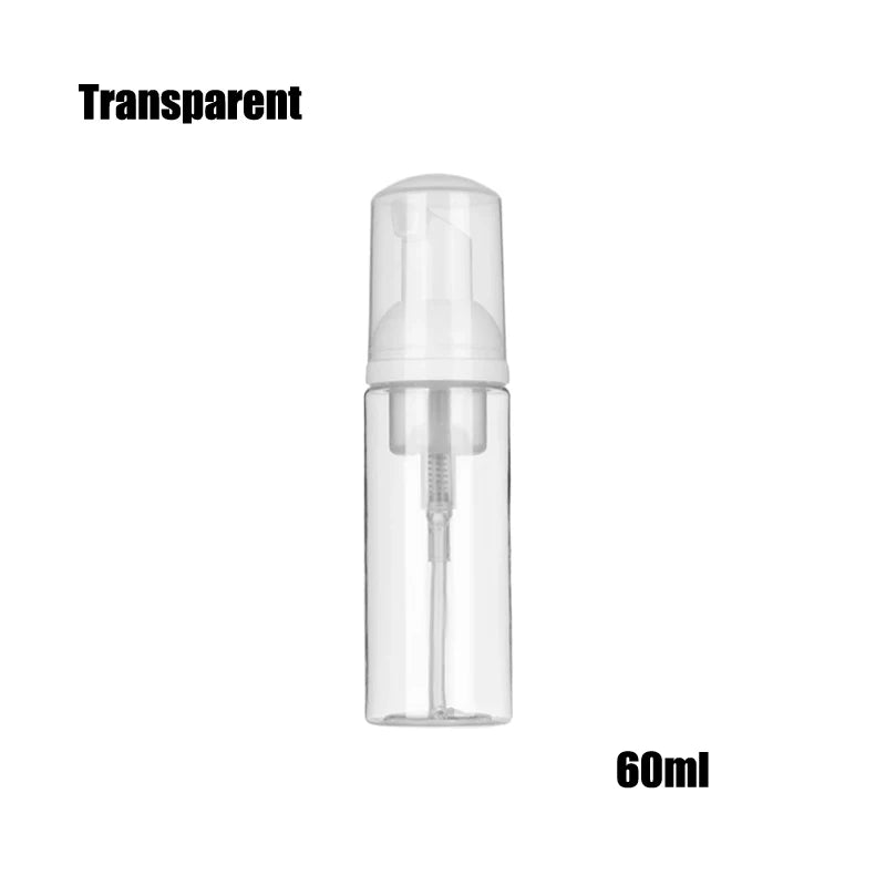 bouteilles mousse transparentes blanches pompe 30ml 50ml 60ml 100ml 150ml 200ml rechargeables cosmétiques