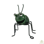 figurines insectes métal vert bleu rouge orange points noirs artisanal extérieur