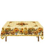 nappe fleur bleue beige lapin papillon noël halloween décoration table maison rustic