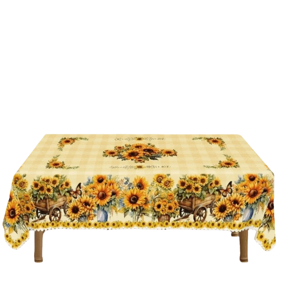 nappe fleur bleue beige lapin papillon noël halloween décoration table maison rustic