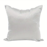 housse coussin satin polyester moderne beige uni lit 45x45 65x65 80x80 fixations invisibles