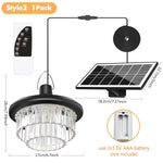 Lampe solaire LED étanche extérieure IP65 ABS Art Déco Changement Couleur Autonome Urgence