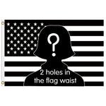 drapeau américain noir étoiles blanches rayures horizontales polyester dimensionnable 150cm 90cm fixations solides opacité