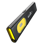 lampe poche rechargeable led alliage aluminium base magnétique clip métallique moderne