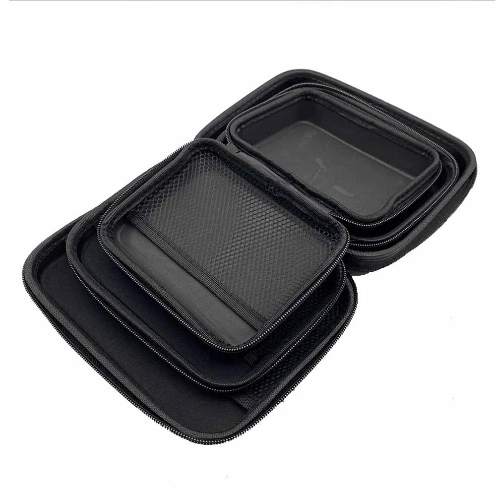 sac main noir texture mat pratique anti odeur zip poignée rangement outils