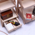Rangement outils de jardin miniature en bois