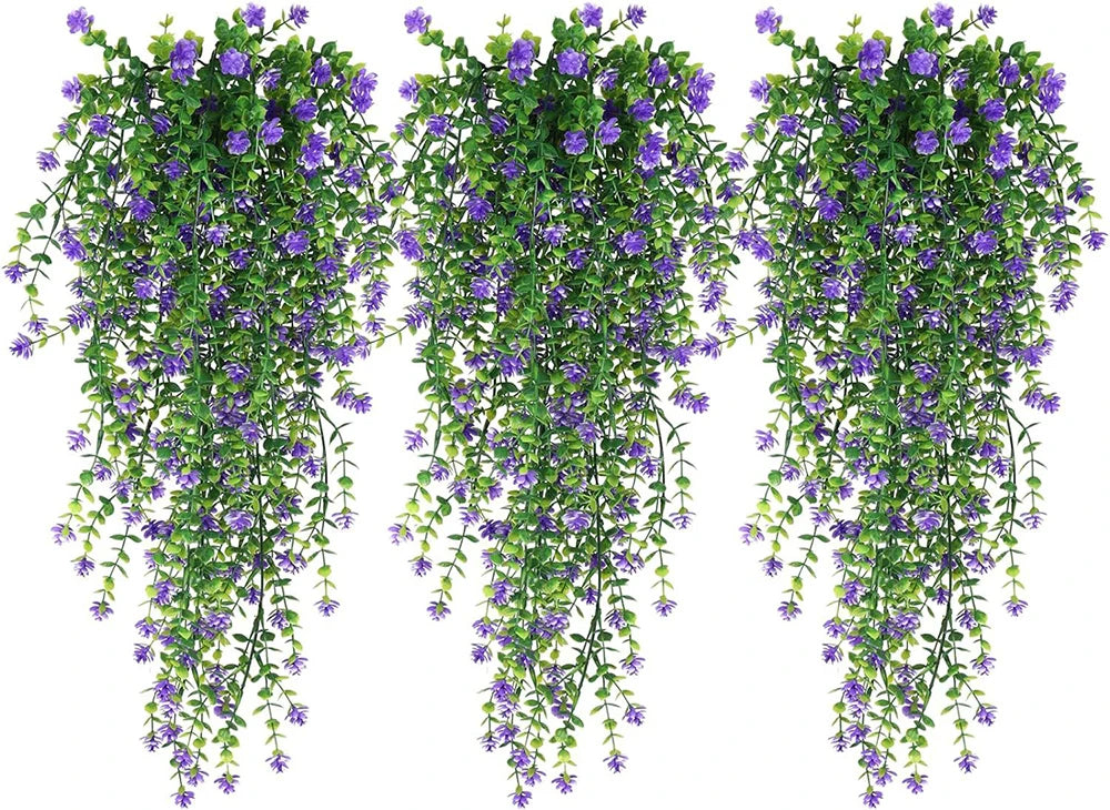 Guirlande suspendue artificielle fleurs vert rouge jaune violet blanc moderne 77cmintérieurDecoration
