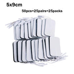électrodes électrostimulation adhésives blanches 20 pièces thérapie micro perforées rechargeables