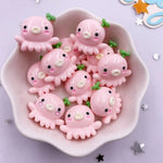 pendants animaux marins résine cartoon bleu vert rose poisson tortue crabe