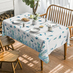 nappe imperméable motif marin tortues poissons moderne blanche bleue verte piscine pique nique table
