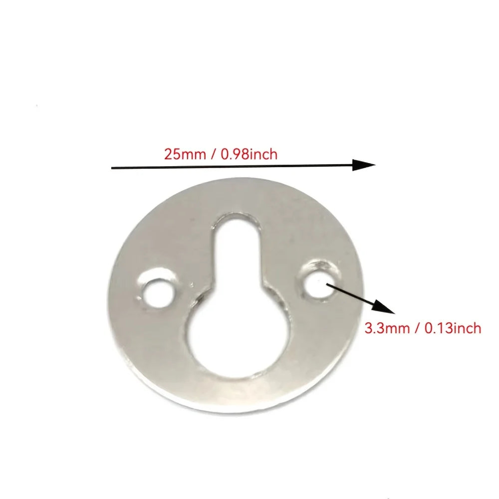 crochets ronds métalliques 25mm industriels supports muraux photos meubles 60pcs fixations utilitaires