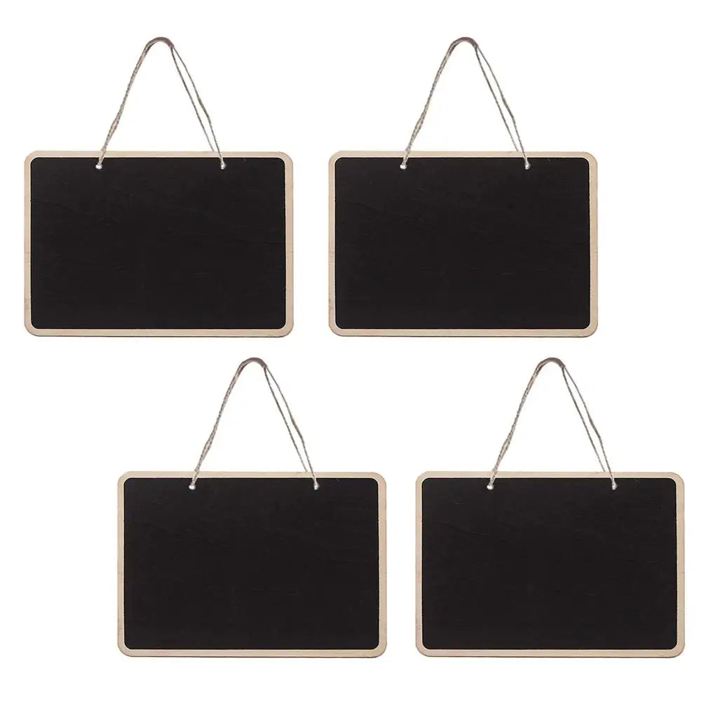 tableaux noirs bois double face suspendus cordelette classiques noir beige