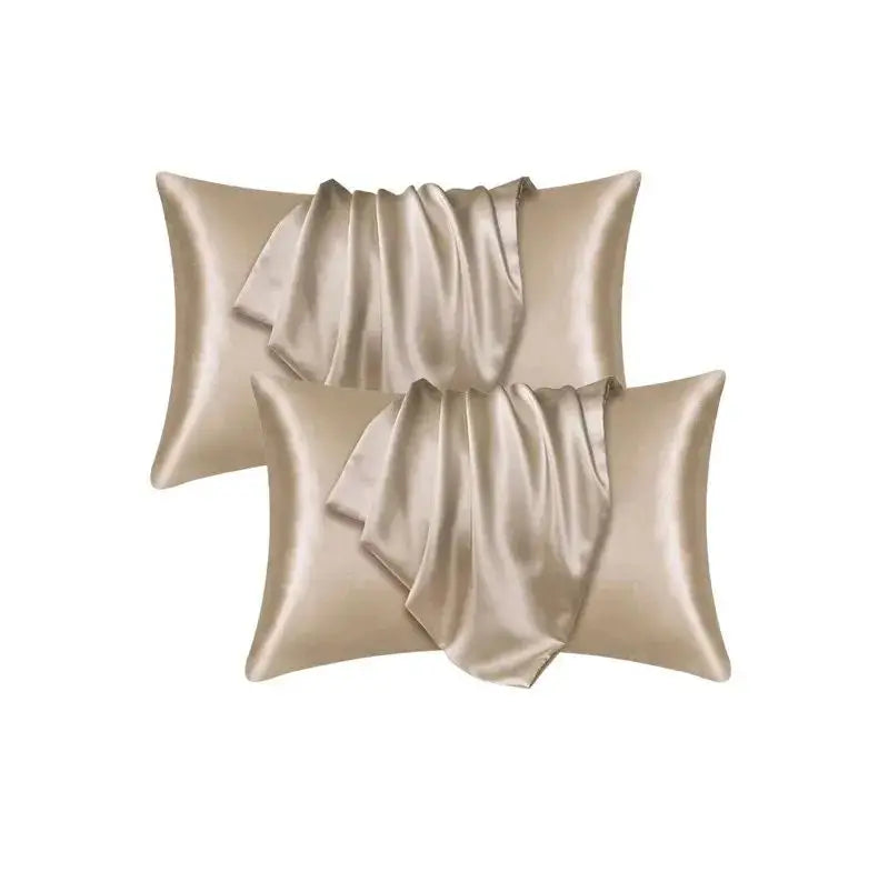 taies d'oreiller polyester uni modernes 51x76cm pièces gris doré blanc pale rose
