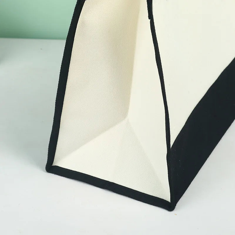 sac main polyester femme moderne blanc vert bleu noir poignées détachables grande capacité patchwork