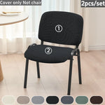 housse chaise gris rayures moderne adhésif polyester salle manger mariage banquette universelle washable