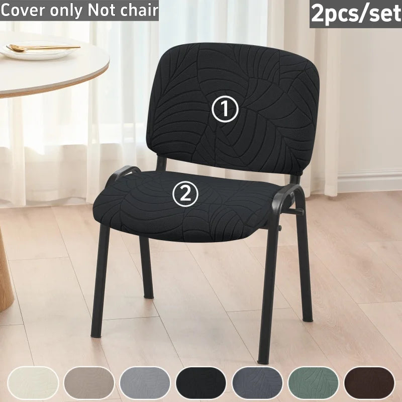 housse chaise gris rayures moderne adhésif polyester salle manger mariage banquette universelle washable